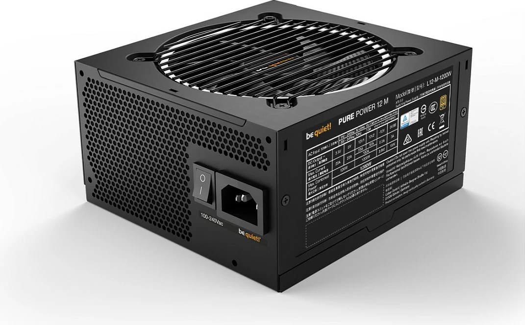 Kasë Be Quiet! PURE POWER 12 M, 1200W, 80 PLUS Gold