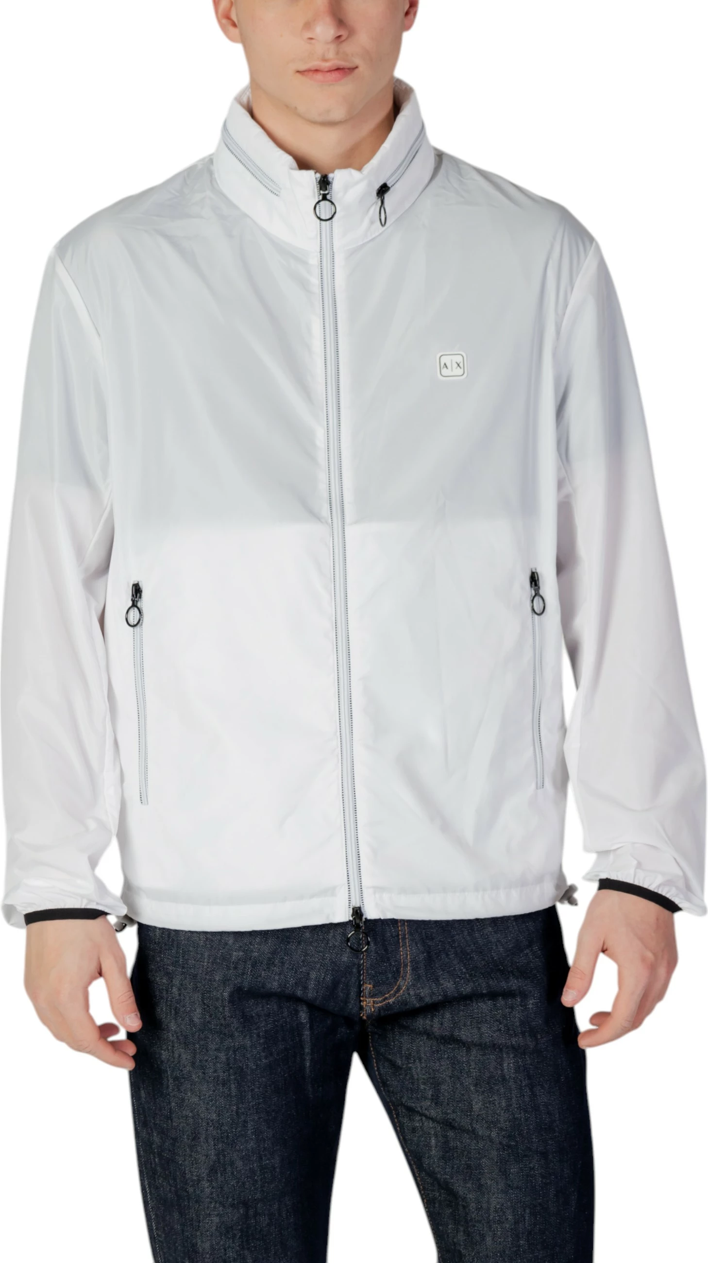 Jakne për meshkuj Armani Exchange 8NZB07 ZNWFZ, e bardhë