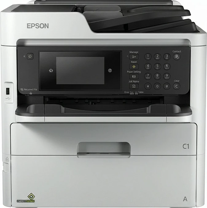 Printer multifunksional Epson WorkForce Pro WF-C5890DWF, 4-në-1, ADF, WiFi, gri/zi