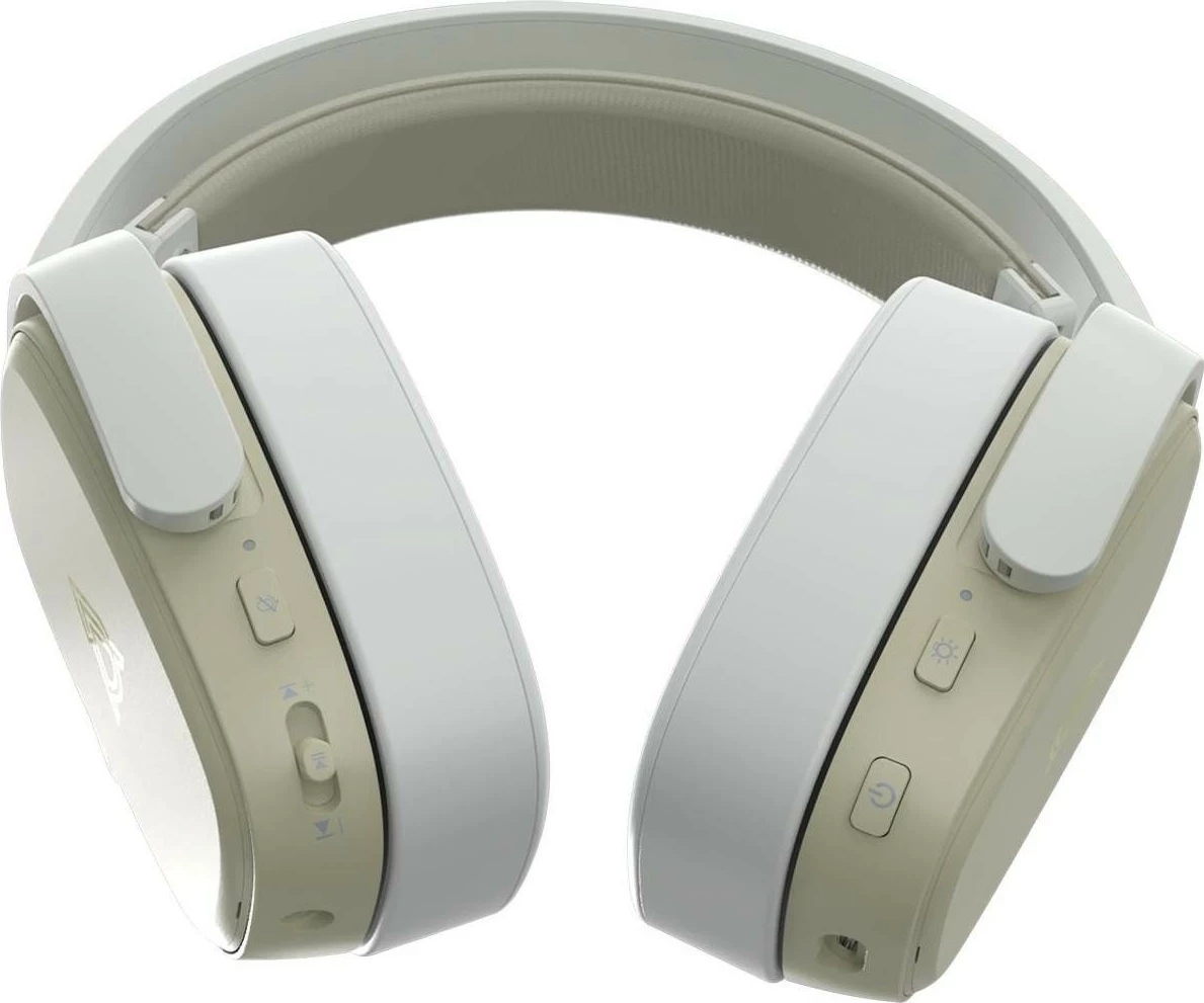 Kufje Ajazz AHM09 MAX 3-Mode, wireless/USB/3.5mm, mikrofon i shkëputshëm, gri