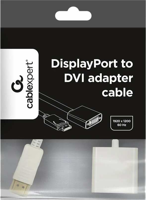 Adapter kabllo Gembird A-DPM-HDMIF-002-W, DisplayPort në HDMI, e bardhë