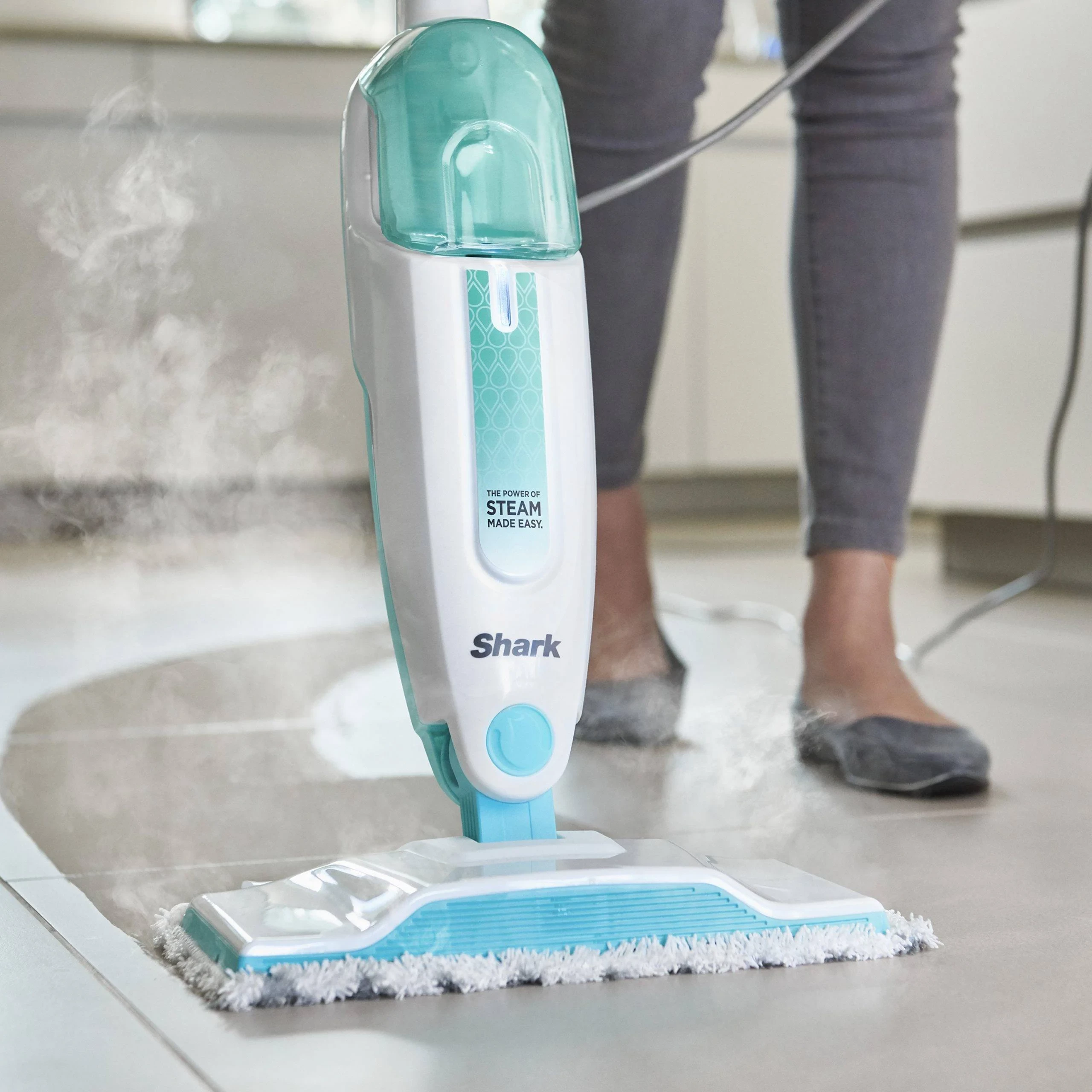 Pastruese me avull, Shark, S1000EU, 1050 W, depozitë 0.375 L, kabllo 5.5 m, e bardhë/mentë