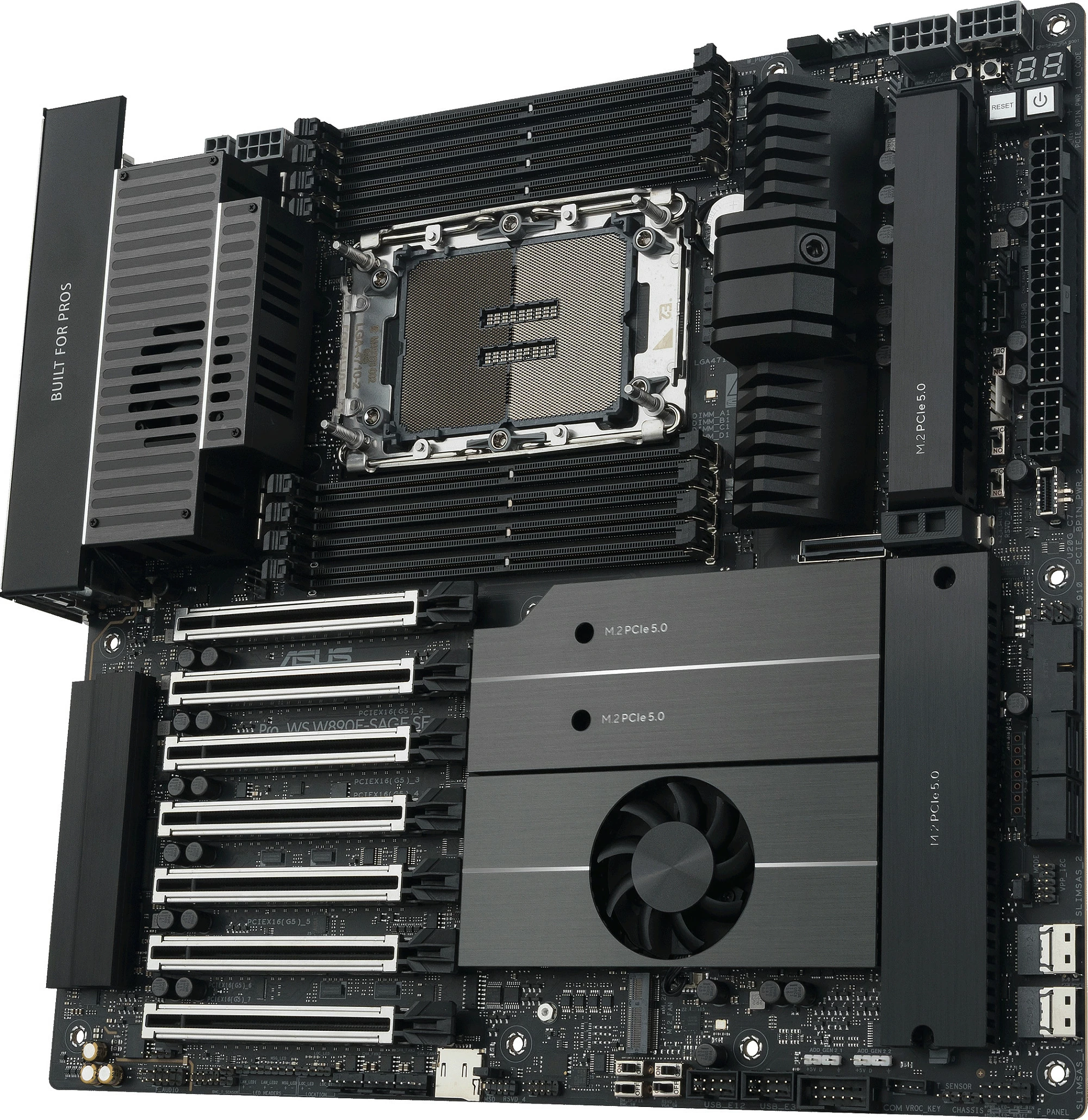 Pllakë amë ASUS Pro WS W890E-SAGE SE, Socket LGA 4710-2, DDR5 ECC, PCIe 5.0, 10GbE, e zezë