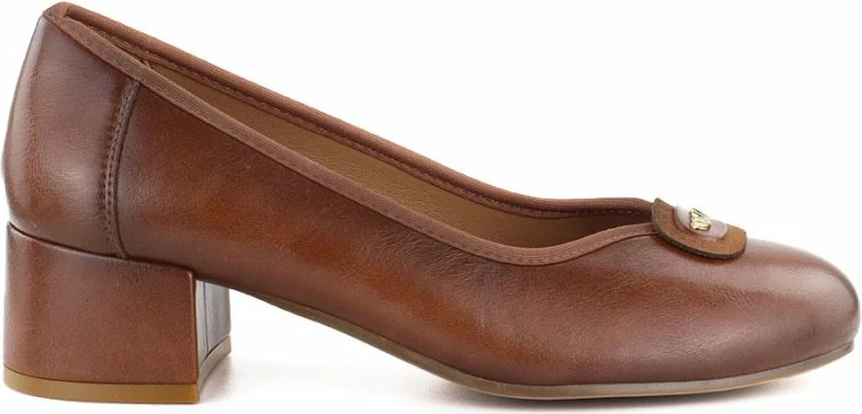 Këpucë me takë Potocki SZ12788, kafe