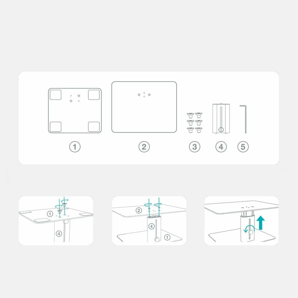 Mbajtëse monitori Nillkin HighDesk, e rregullueshme, e zezë