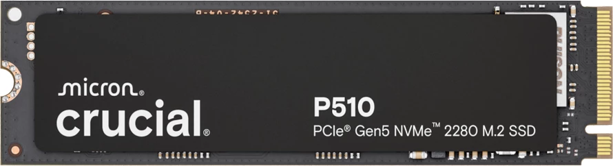 SSD Crucial P510 2TB PCIe Gen5 NVMe M.2 2280, e zezë
