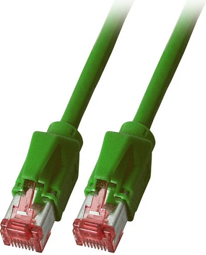 Kabllo rrjeti EFB Elektronik Dtwyler 7702 TM21, RJ45 Cat6A S/FTP, 0.5m, LSZH, e gjelbër