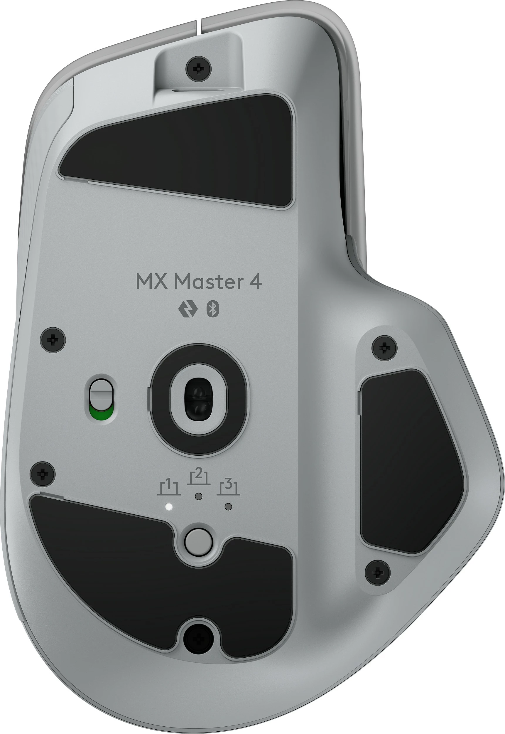 Maus Logitech MX Master 4, wireless RF+Bluetooth, 8000 DPI, ergonomik për dorë të djathtë, gri