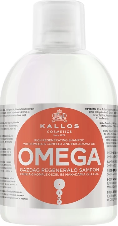 Shampon për femra Kallos Omega Rich Regenerating Shampoo, 1000ml