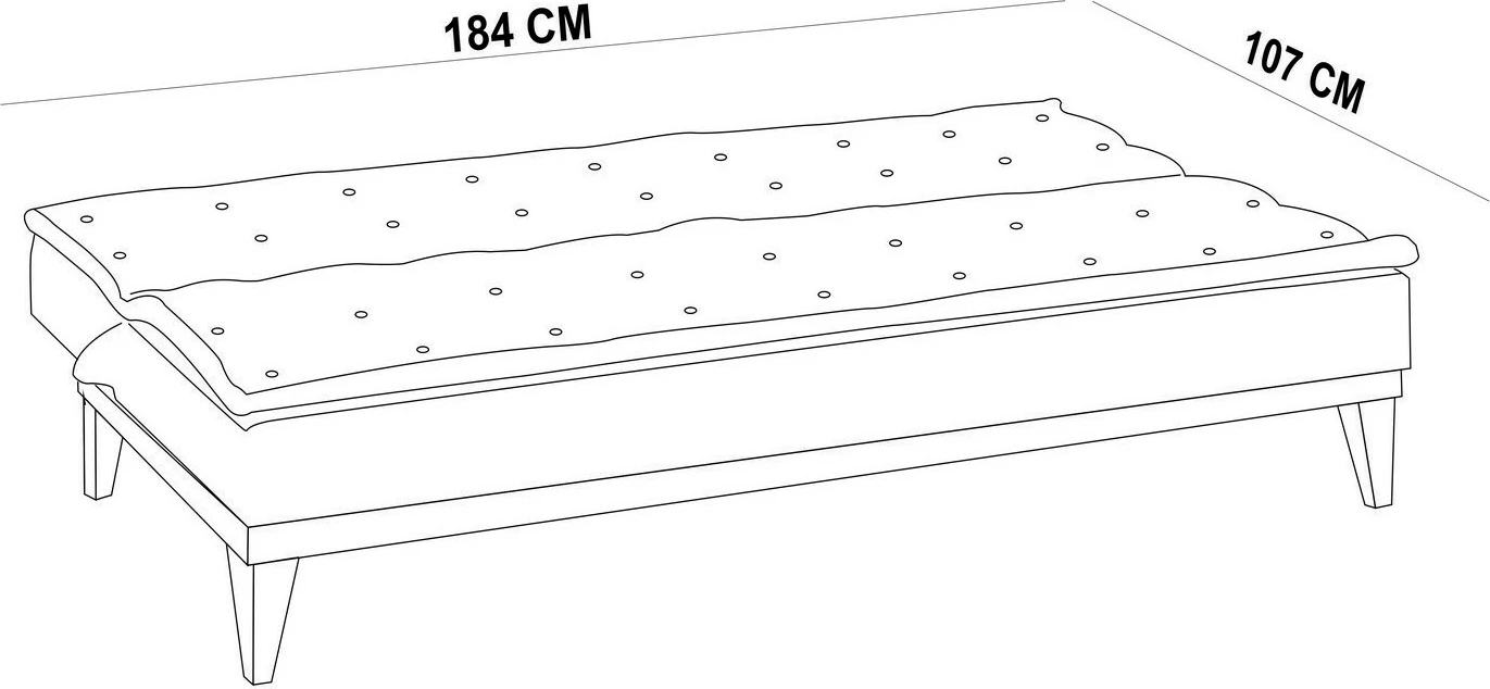 Set divani-krevat Atelier del Sofa, ngjyrë gri e errët, Fuoco-TKM04-94216