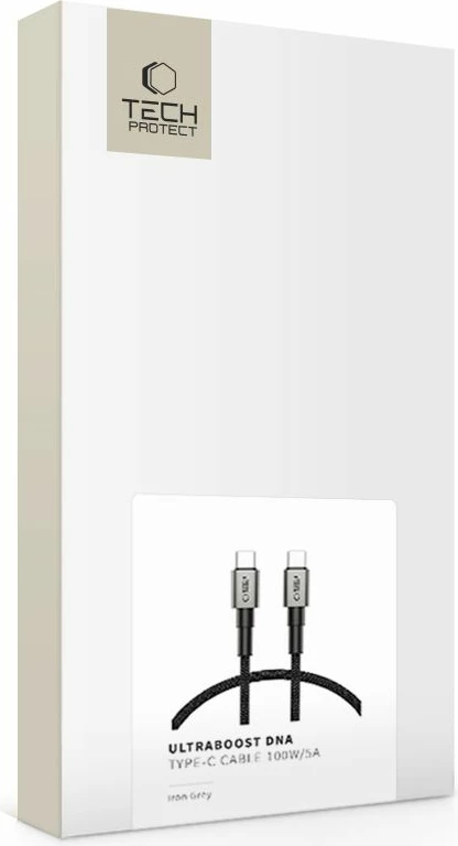 Kabllo USB-C Tech-Protect UltraBoost DNA, 50cm, Gri