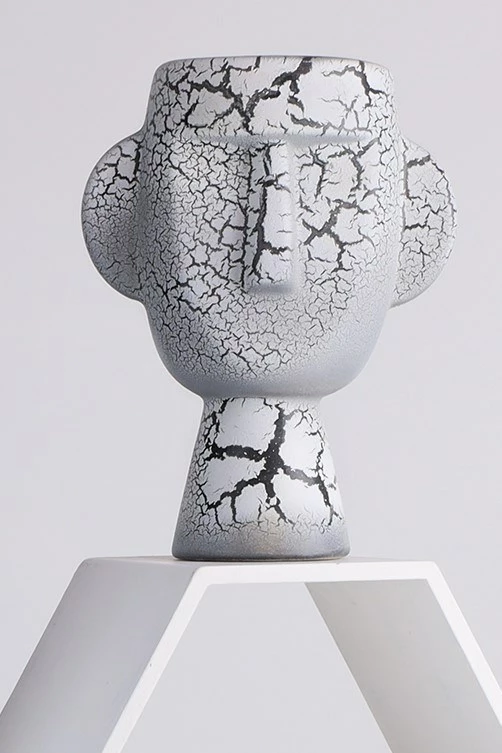 Vazo dekorative Evila Originals, ngjyrë antike, BSI196, 16x10x20cm