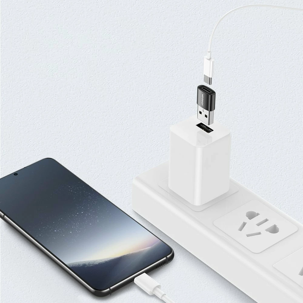 Adapter, Joyroom, S-H152, USB-C (femër) në USB-A (mashkull), USB 3.2 Gen 1 5Gbps, e zezë, set 2 copë
