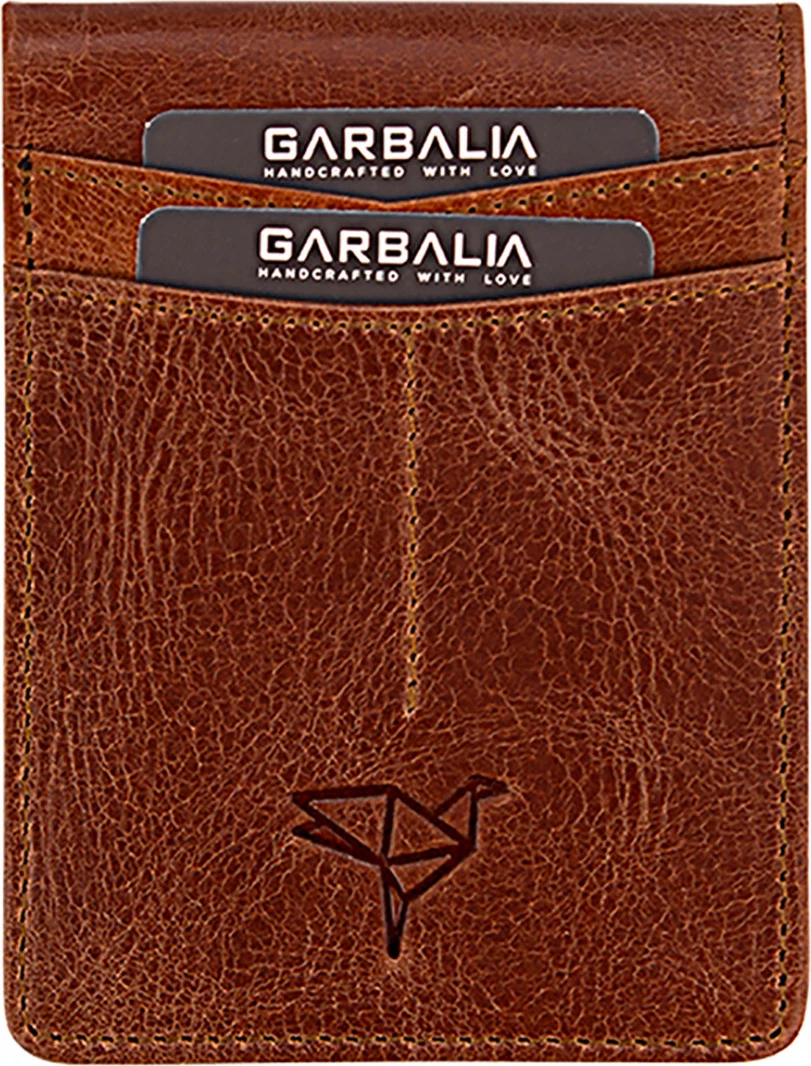 Portofol për burra, lëkurë natyrale, ngjyrë tan, Jasper