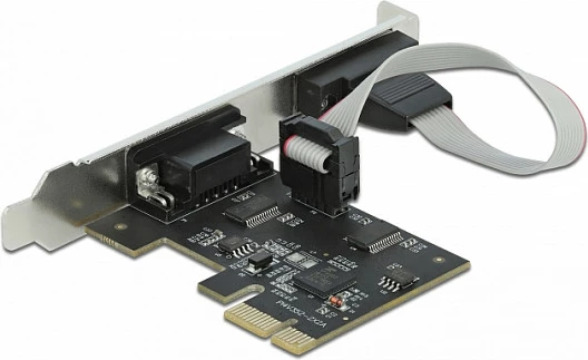 Kartë PCIe DeLOCK për 2x Serial RS-232, PCIe 2.0