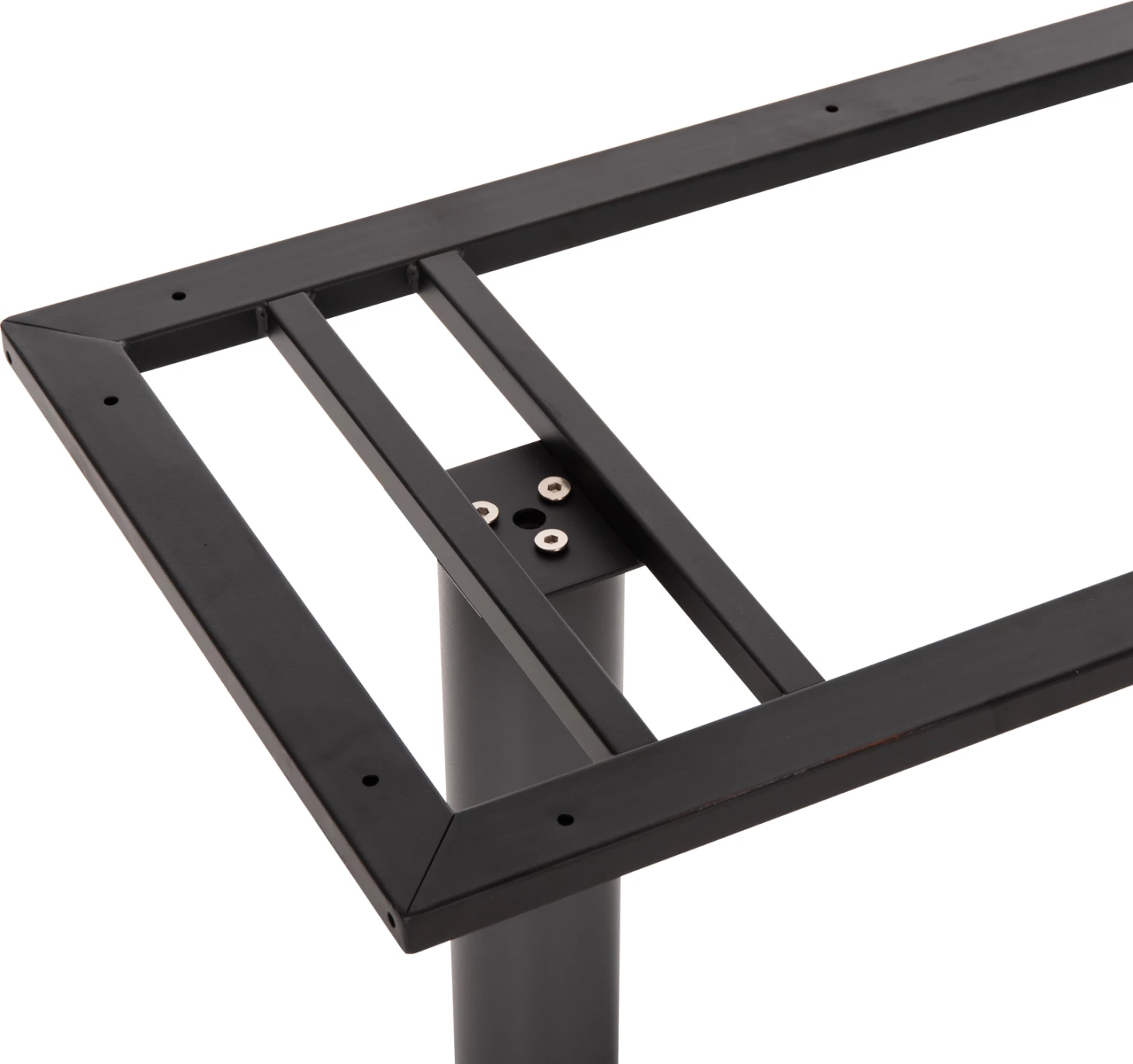 Bazë për tavolinë bar, FH478.20, lartësi mesatare, metal gri mat, 2-shtylla, 40x80x90 cm