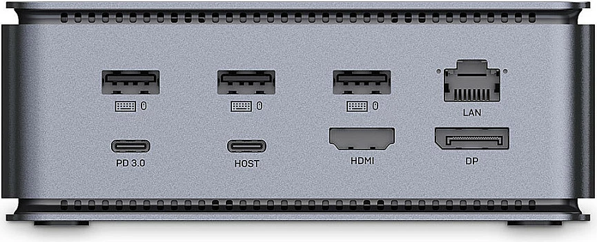 Docking station USB4 LINDY DST-Pro, USB-C, 100W PD, HDMI 2.1/DP 1.4, 8K, Gigabit, antracit