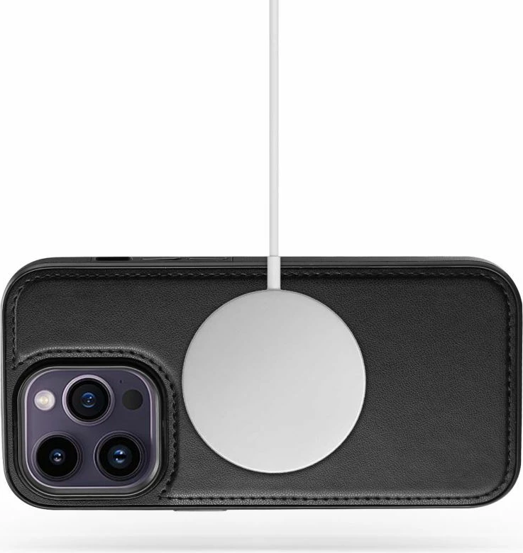 Mbështjellës Tech-Protect Wallet MagSafe për iPhone 16 Pro Max, i zi