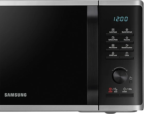 Mikrovalë Samsung MS23B3515AS, Solo, 23 L, 1150 W, LED, E zezë/Gri