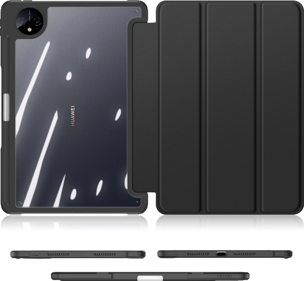 Mbështjellës tablet Dux Ducis Toby për Huawei MatePad Pro 11" (2022), me qëndrim, auto sleep, i zi