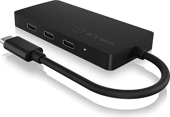 USB hub ICY BOX IB-HUB1429-CPD, 4 porta, USB 3.2 Gen 2 Type-C, 100 W, zi