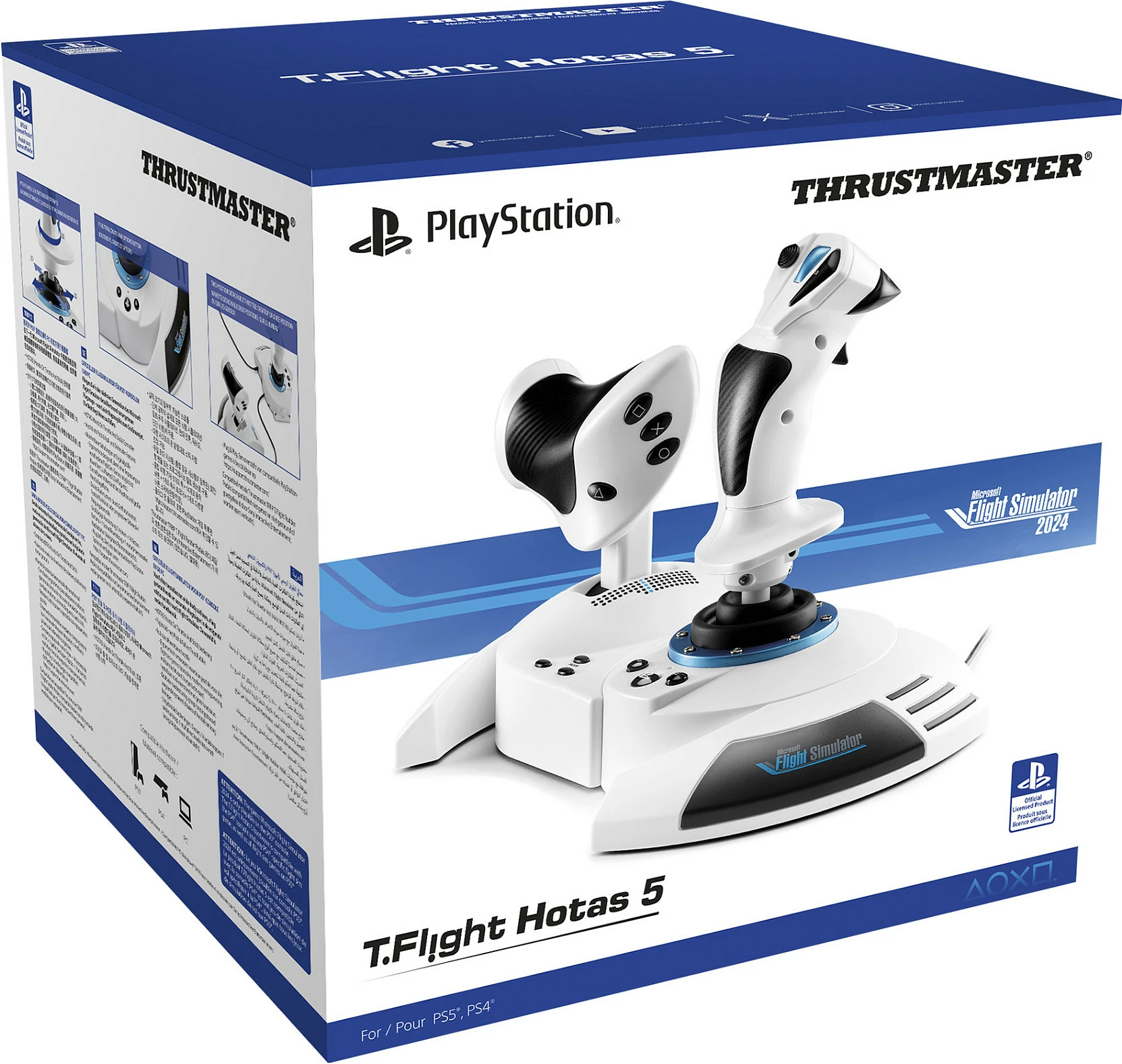 Joystick Thrustmaster T.Flight Hotas 5 MSFS Edition, USB, 14 butona, i bardhë
