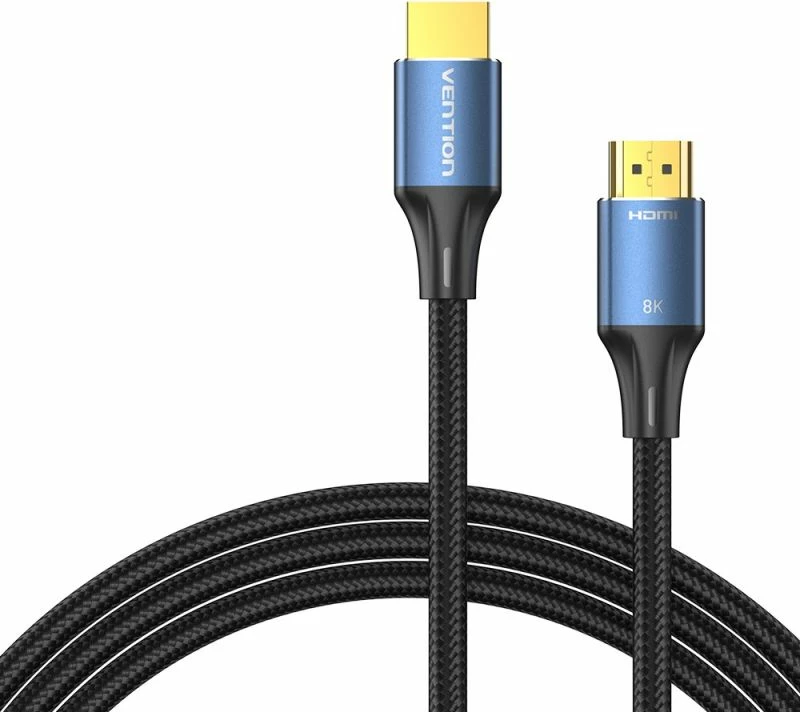 Kabëll HDMI i thurur Vention 8K Ultra HD 2m, kaltër