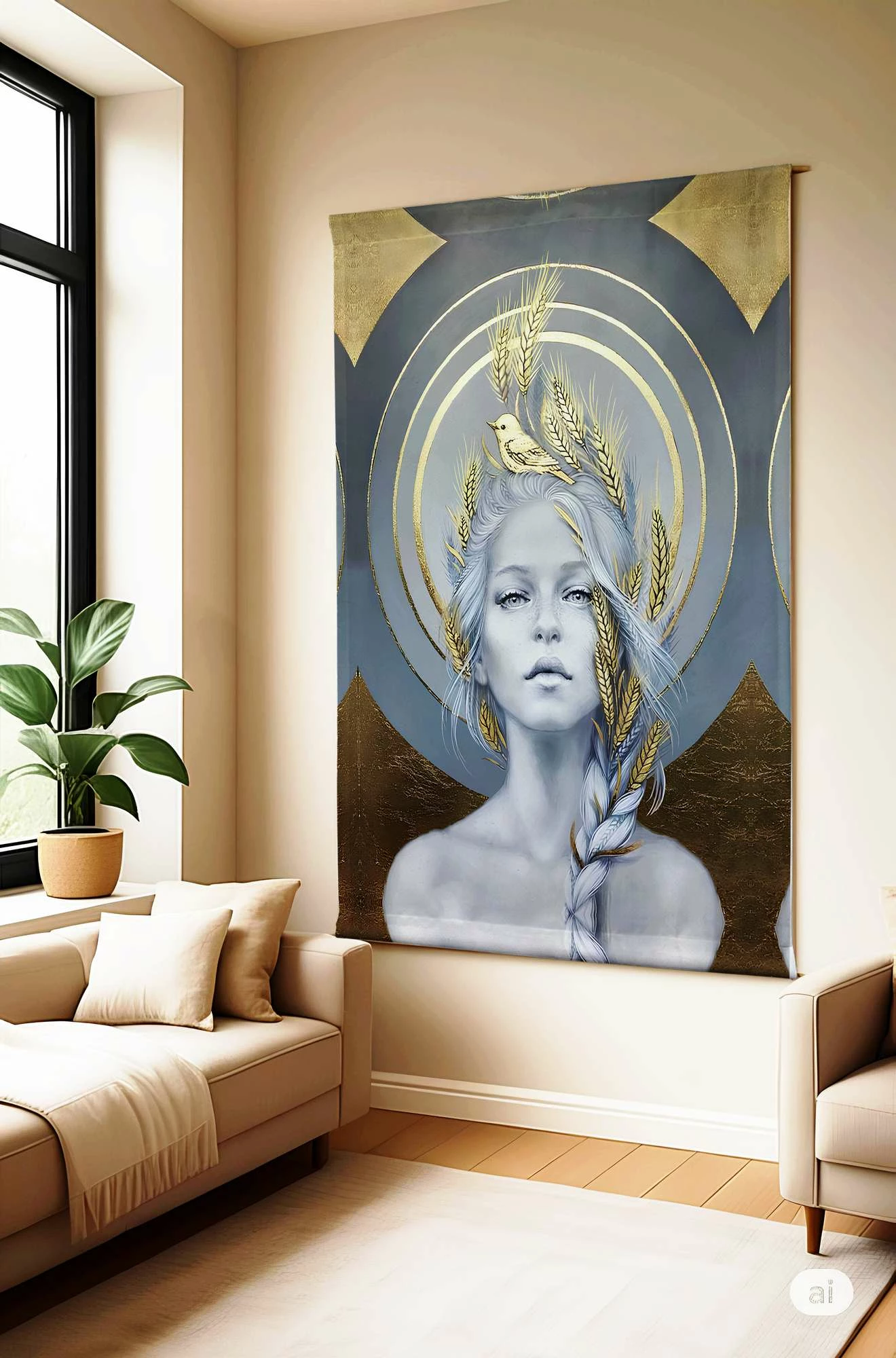 Pikturë dekorative poliestër, Wallity Polybaby 29, 145x200cm