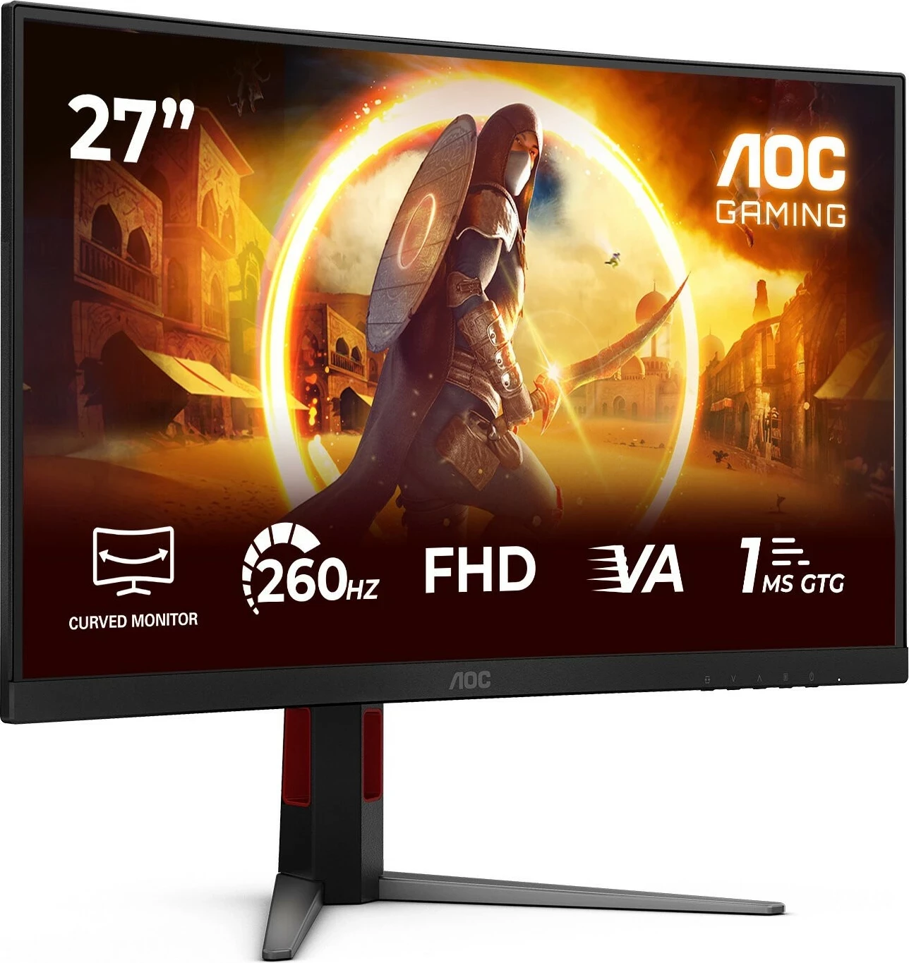 Monitor gaming AOC C27G4Z2, 27", Full HD, 260Hz, VA, curved, i zi