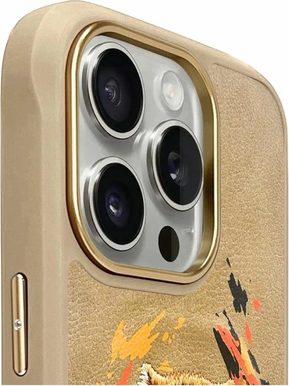 Kapak MagSafe Nimmy Tiger për iPhone 16 Pro Max, kafe