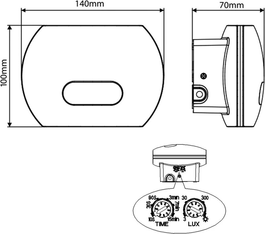Aplikë muri LED, Maclean MCE366, 20W 1600lm IP65 4000K, gri