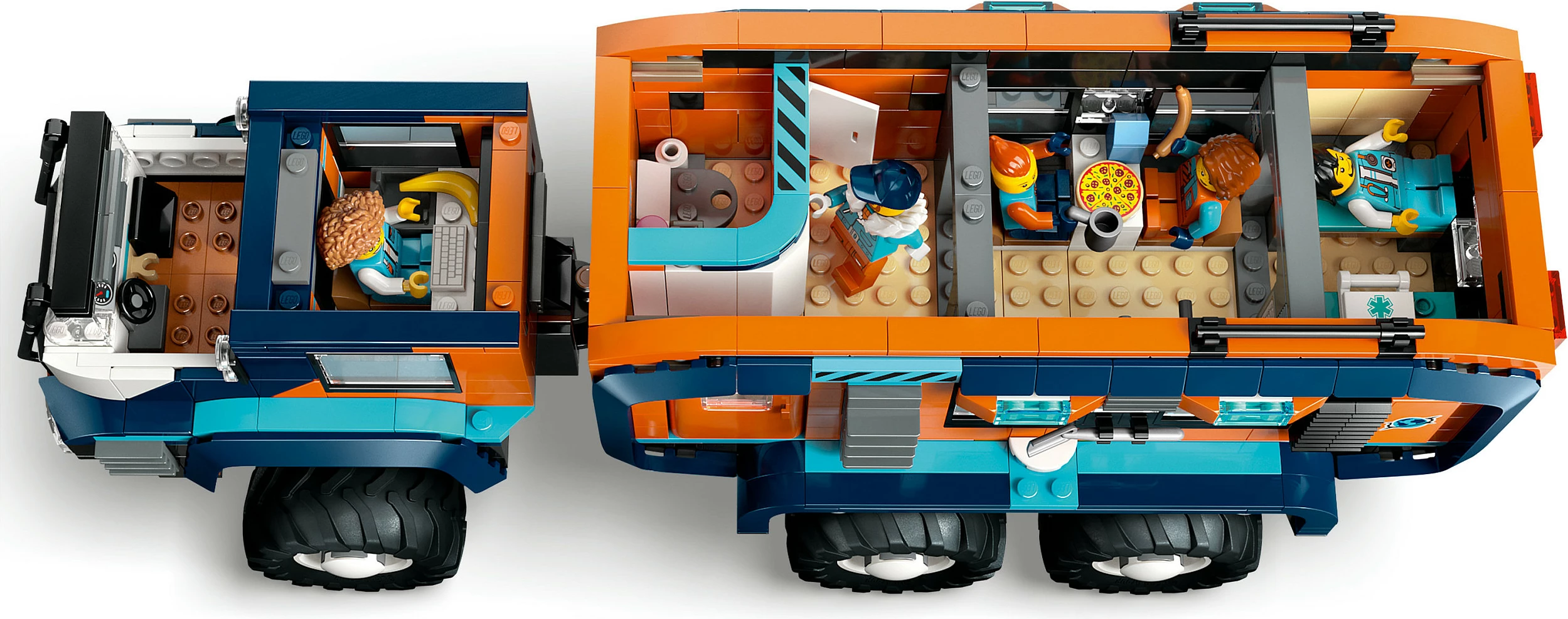 Set ndërtimi LEGO City 60471 Arctic Explorer Science Lab Truck, 1064 copë, multikolor