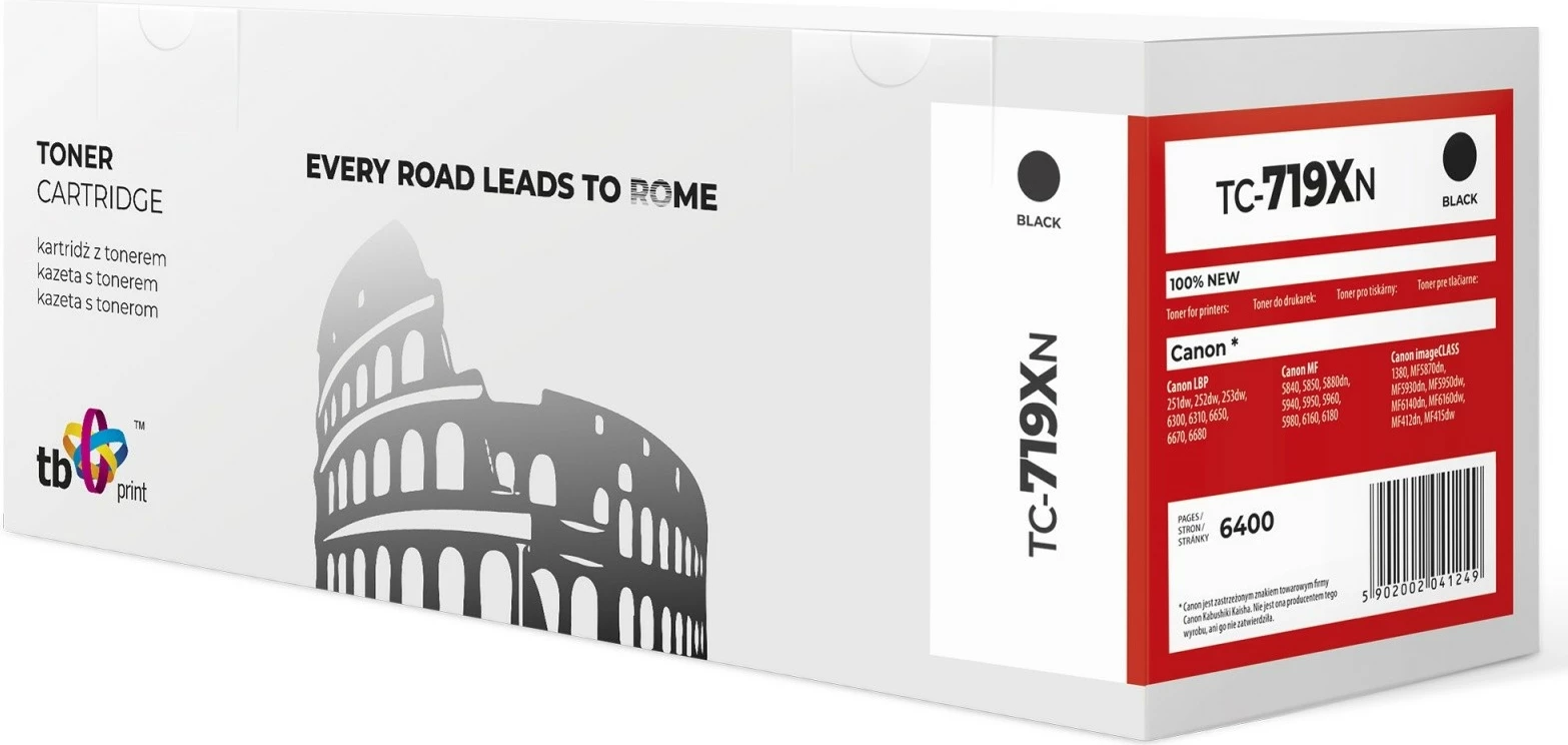 Toner TB Print TC-719XN për Canon, i zi