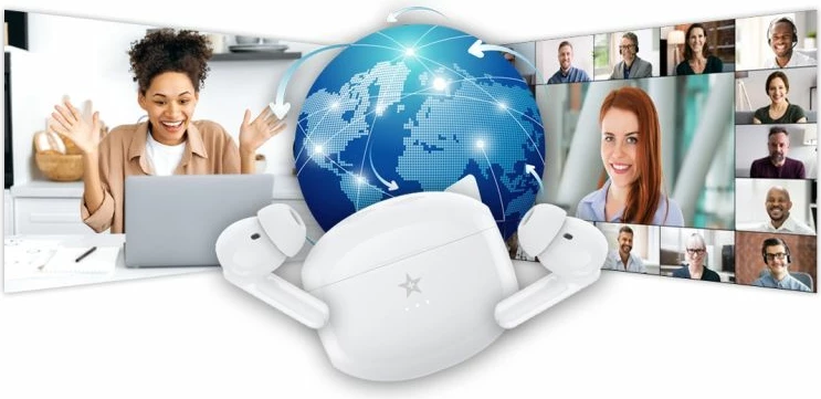 Kufje wireless Giewont, të bardha