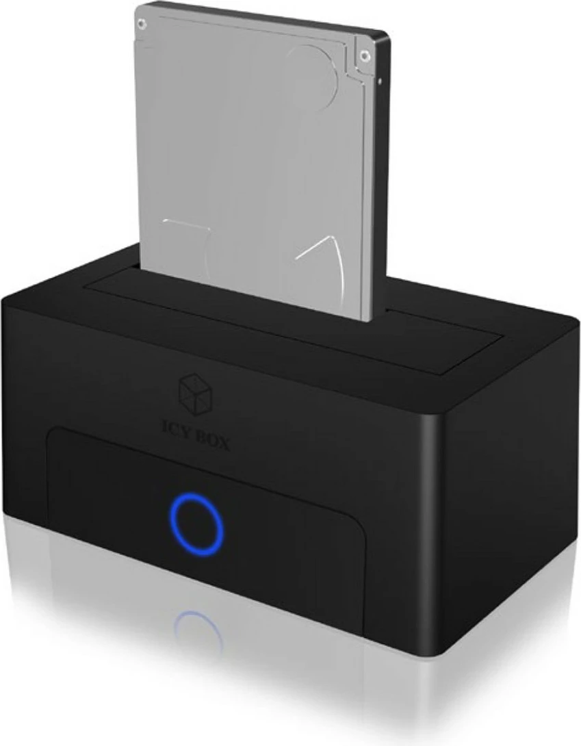 Docking station ICY BOX IB-1122-U3-B, SATA në USB 3.2 Gen 1, 2.5/3.5", 5 Gbit/s, e zezë
