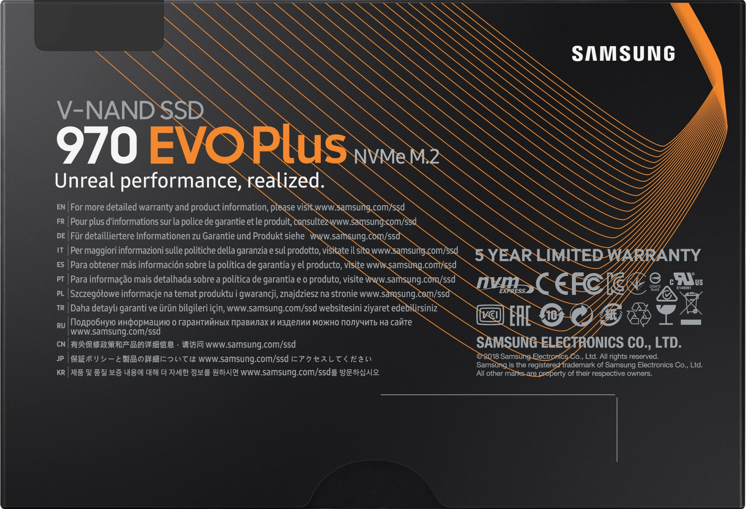 SSD Samsung 970 EVO Plus, 250 GB, M.2, 3500 MB/s