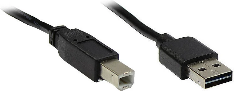 Kabllo USB 2.0 GoodConnections EASY A-B, 0.5m, e zezë