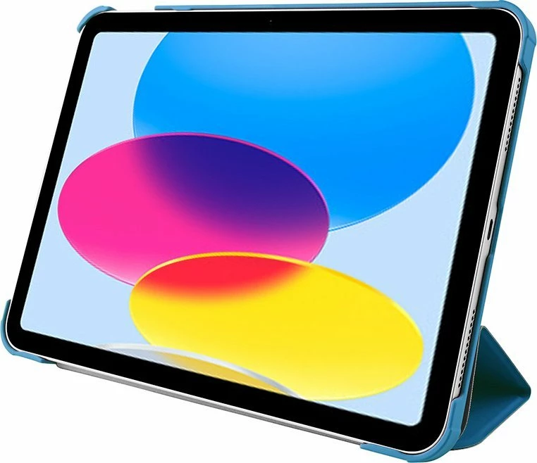 Mbështjellës për iPad Pomologic BookCase për iPad 10.9" 10G, flip, stand, auto wake/sleep, blu