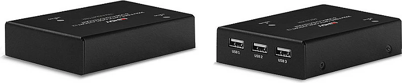 Zgjatues KVM me fibër optike LINDY, DisplayPort 1.2, 300 m, 4K 60Hz, Transmitter & Receiver, e zezë