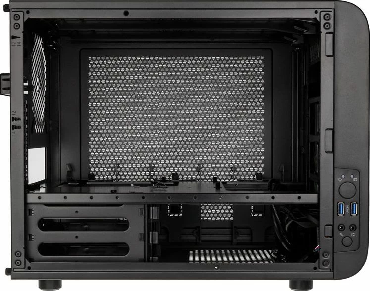 Kasë Thermaltake Core V21 (CA-1D5-00S1WN-00), Micro-ATX/Mini-ITX, Cube Tower, pa furnizim rryme, e zezë