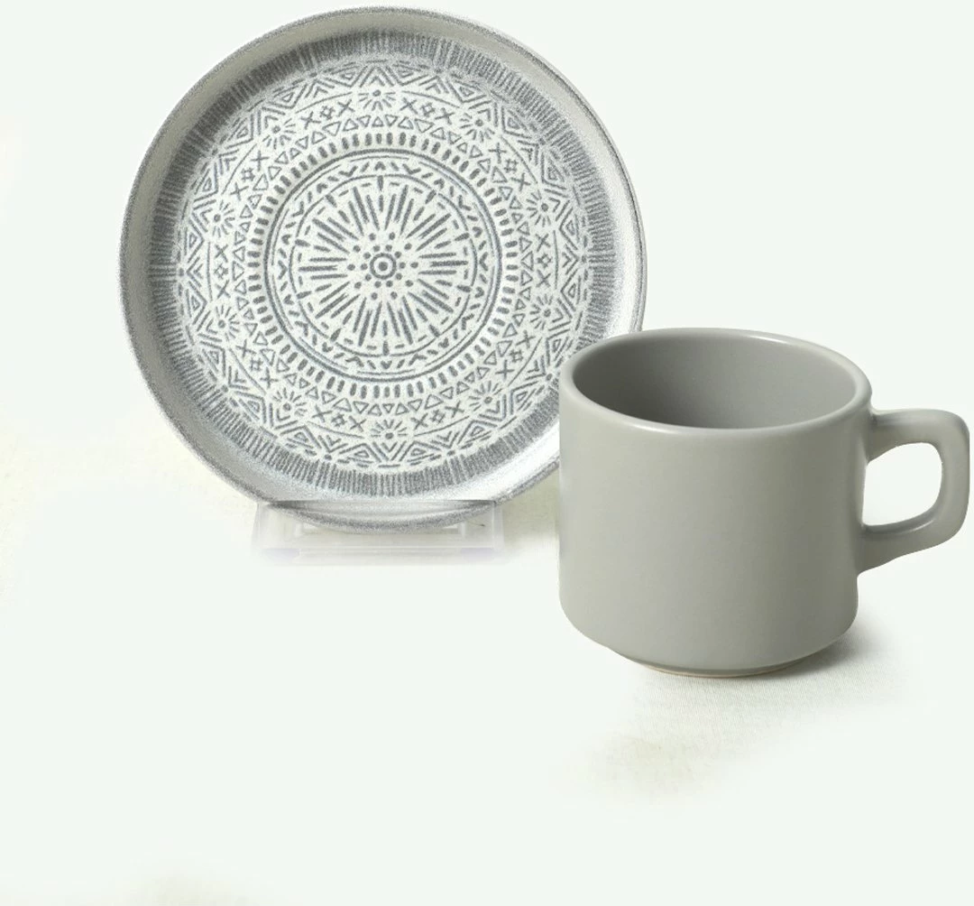 Set filxhanësh çaji (12 copë), Hermia Concept, gri