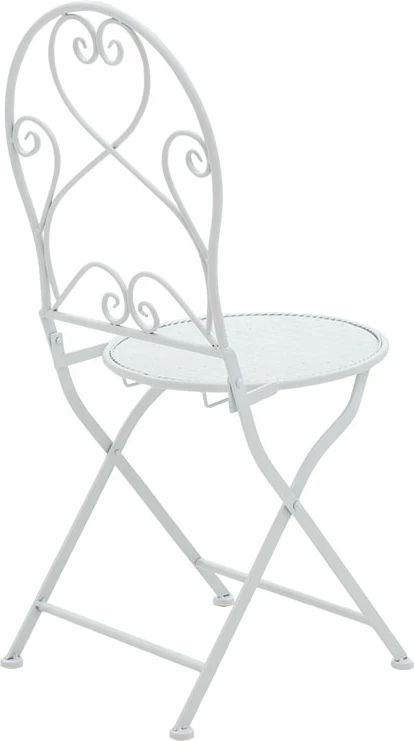 Set tavoline me karrige për terasë, metal i bardhë, Walen, 3 copë