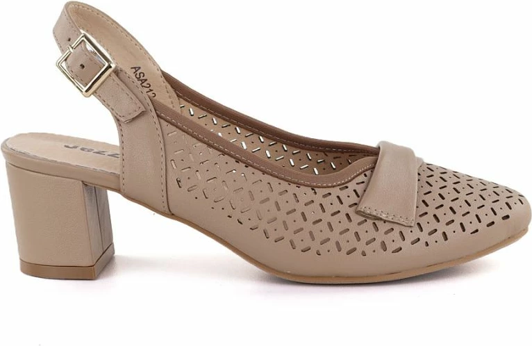 Këpucë me take për femra Jezzi ASA212-8, bezhë