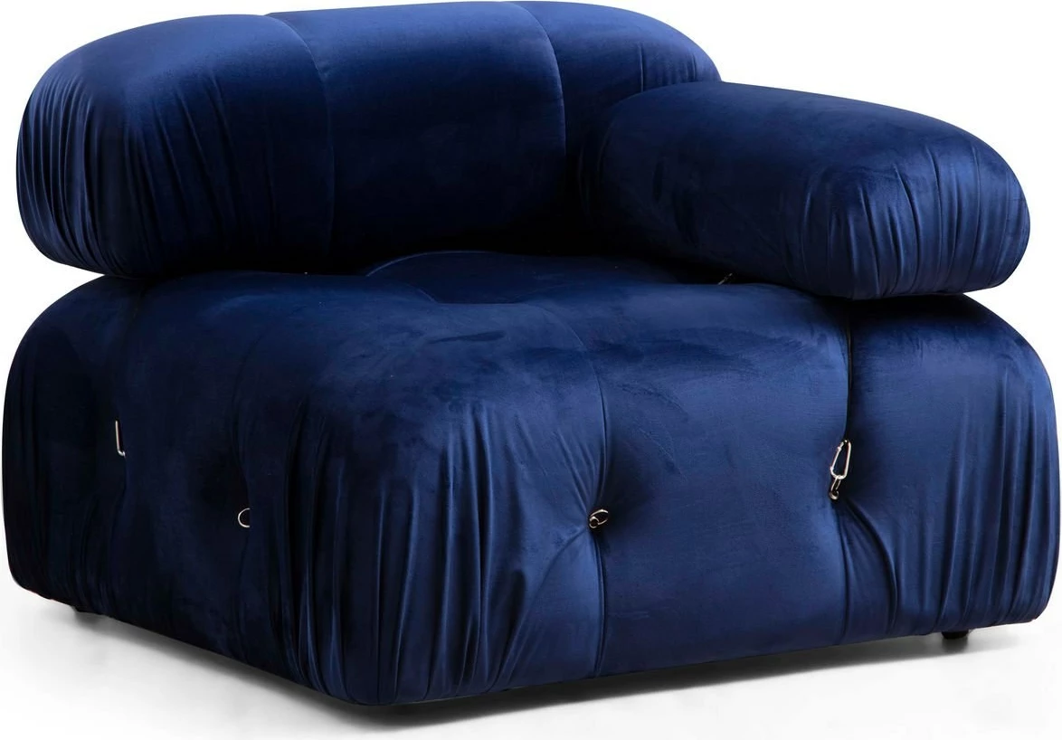 Karrige një vendëshe Bubble 1R, kadife blu