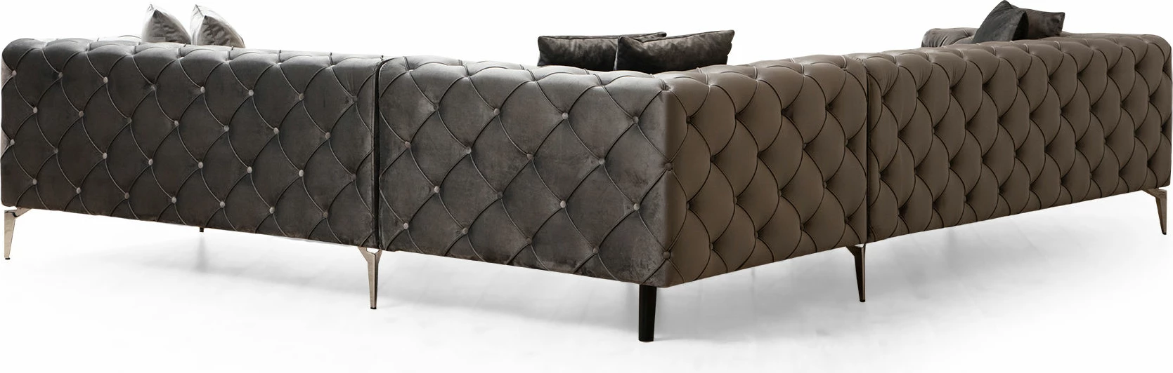 Këndare Como, ngjyrë antracit, Atelier del Sofa, kënd i djathtë