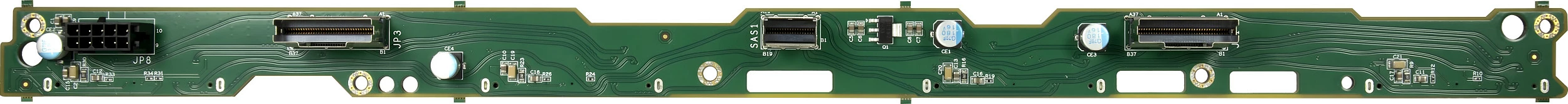 Backplane për disqe Inter-Tech SU-2, 4x NVMe/SAS/SATA