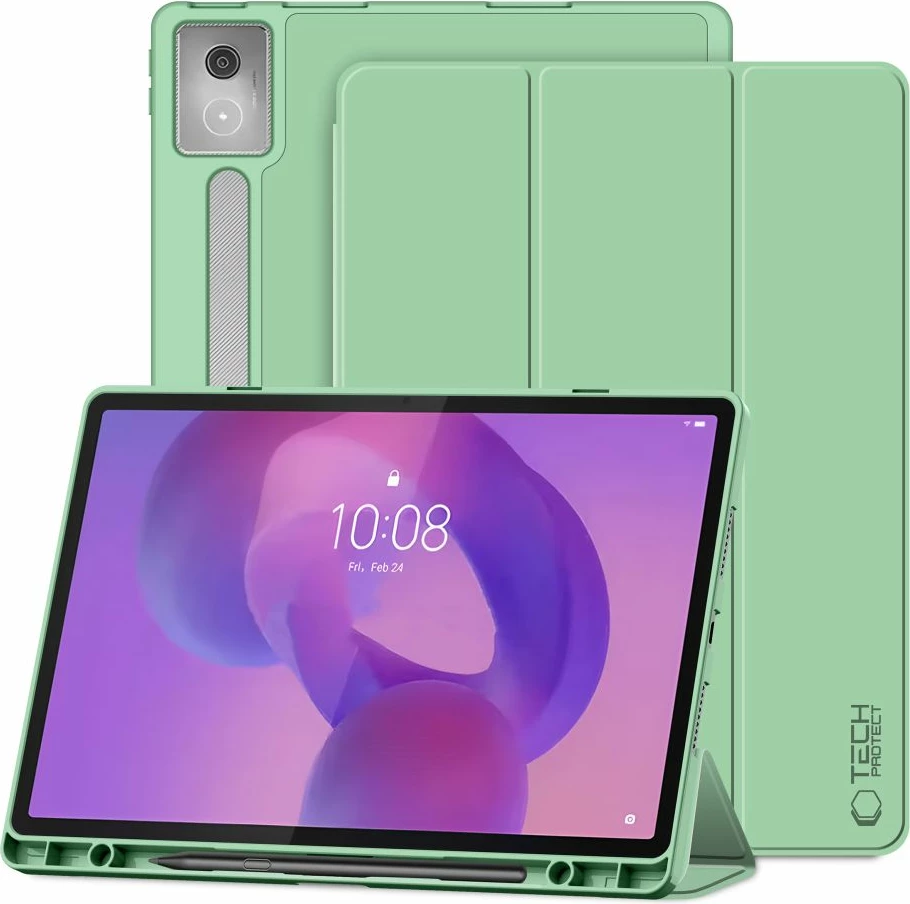 Mbështjellës tabletë Tech-Protect SC Pen Case për Lenovo Idea Tab Pro / Pro MT 12.7 TB-373, Gjelbër