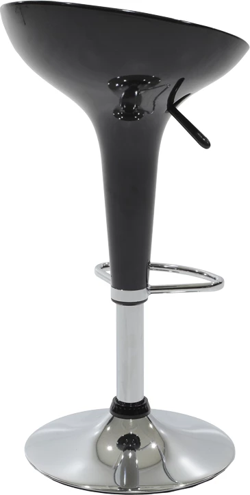 Karrige për bar Felice, e rregullueshme në lartësi, ngjyrë zezë-krom, 40x43x84cm