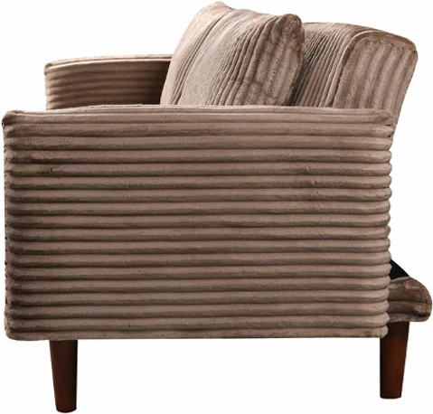 Krevati divan Cottle, 3 vende, ngjyrë nude, 213x79x73