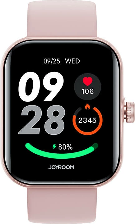 Smartwatch Joyroom Fit-Life JR-FT5 Plus, 1.96", Bluetooth, 300 mAh, Rozë, set me 2 rripa